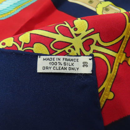 HERMES Carre90 LES MUSEROLLES Noseband Scarf Cashmere Ladies [Used]