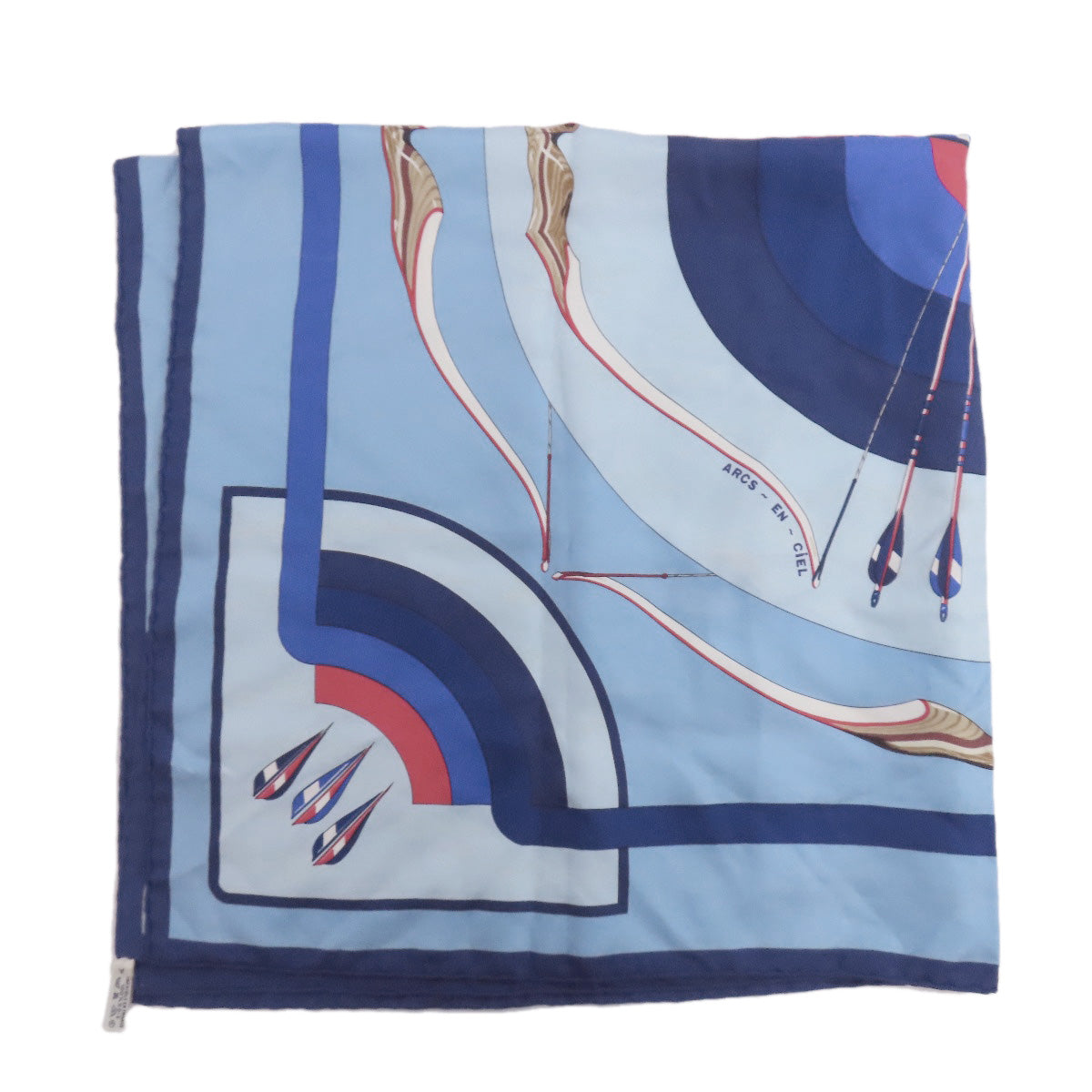HERMES Carre90 ARCS EN CiEL Scarf Silk Ladies [Used]
