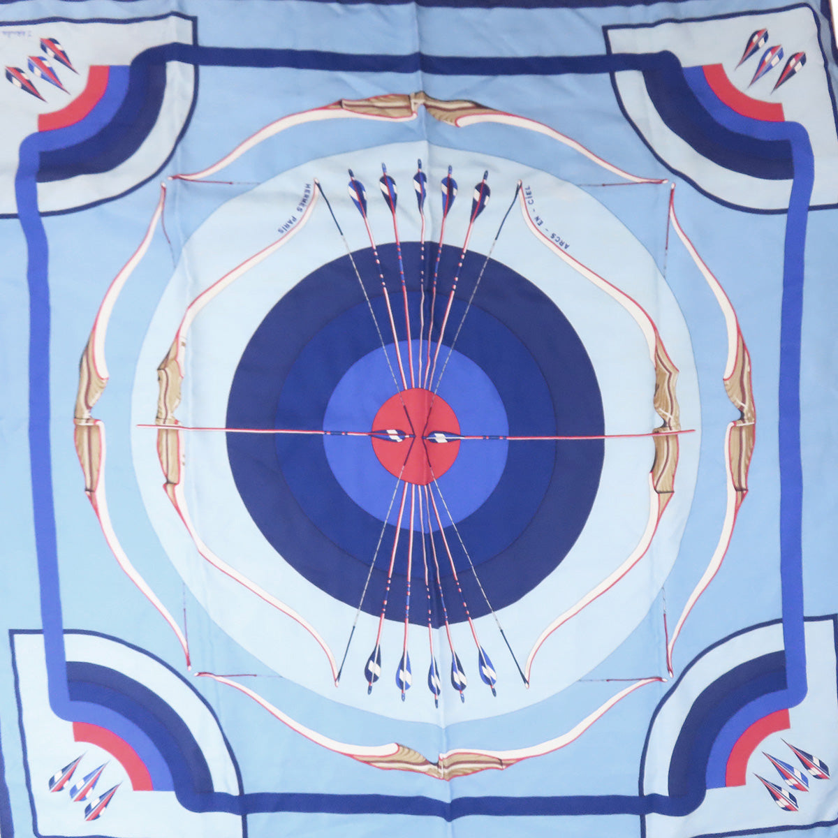 HERMES Carre90 ARCS EN CiEL Scarf Silk Ladies [Used]