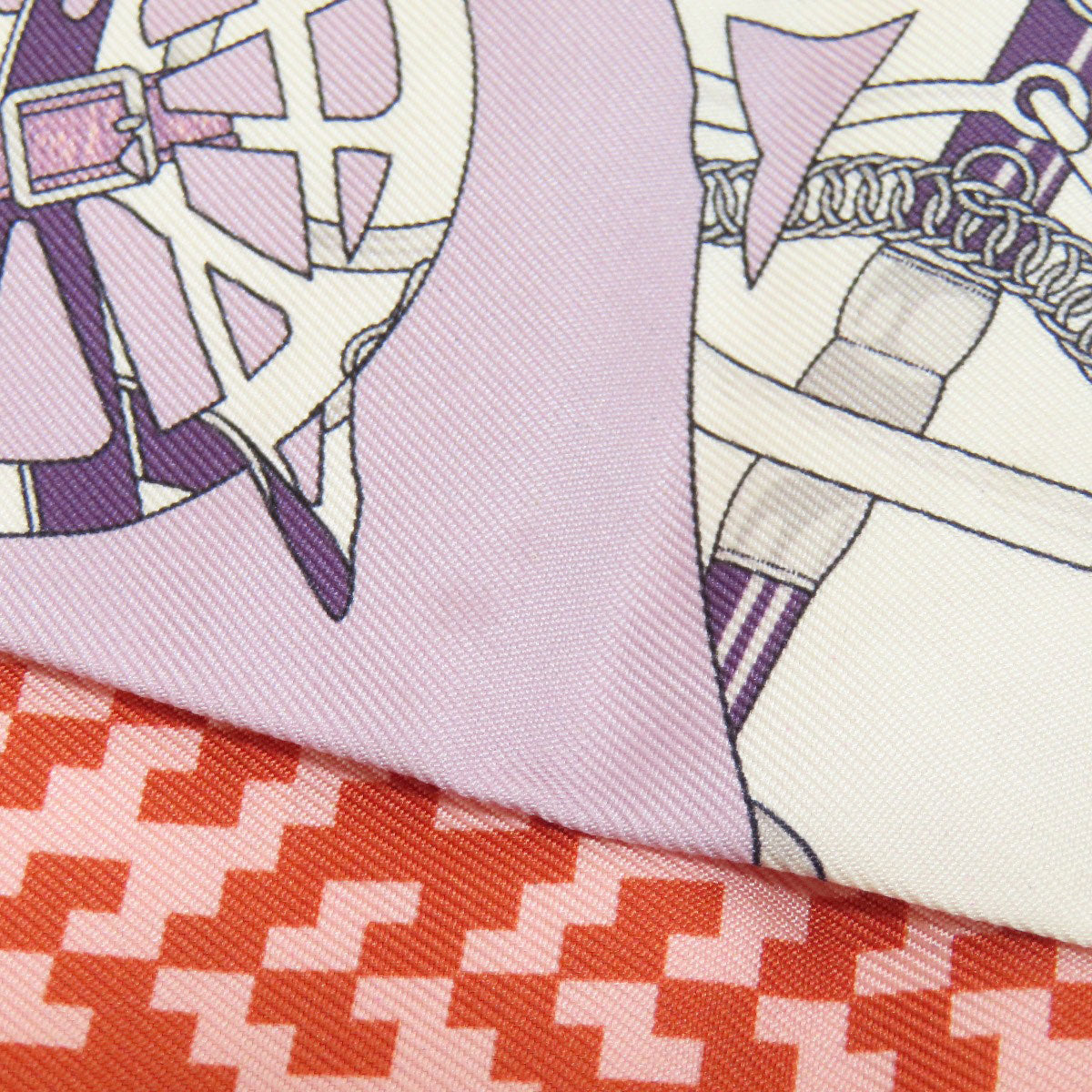 HERMES Maxi Twilly cut Scarf Silk Ladies [Used]