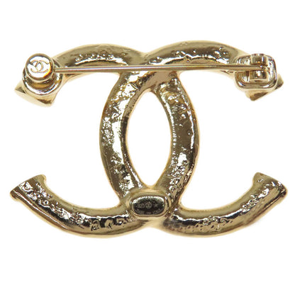 CHANEL Tweed pattern COCO Mark Brooch Metal Ladies [Used]