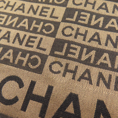 CHANEL Logo overall pattern Scarf Silk woolLadies [Used]