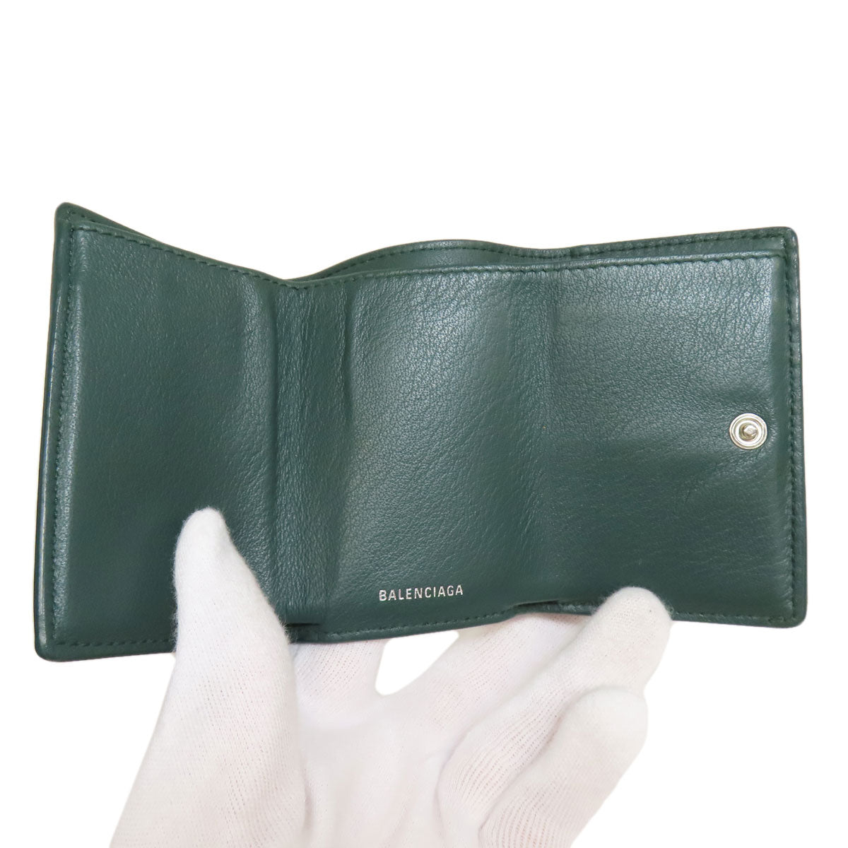 BALENCIAGA  391446 Compact Wallet Tri-fold Wallet Bifold Wallet with Coin Pocket  Leather Ladies [Used]