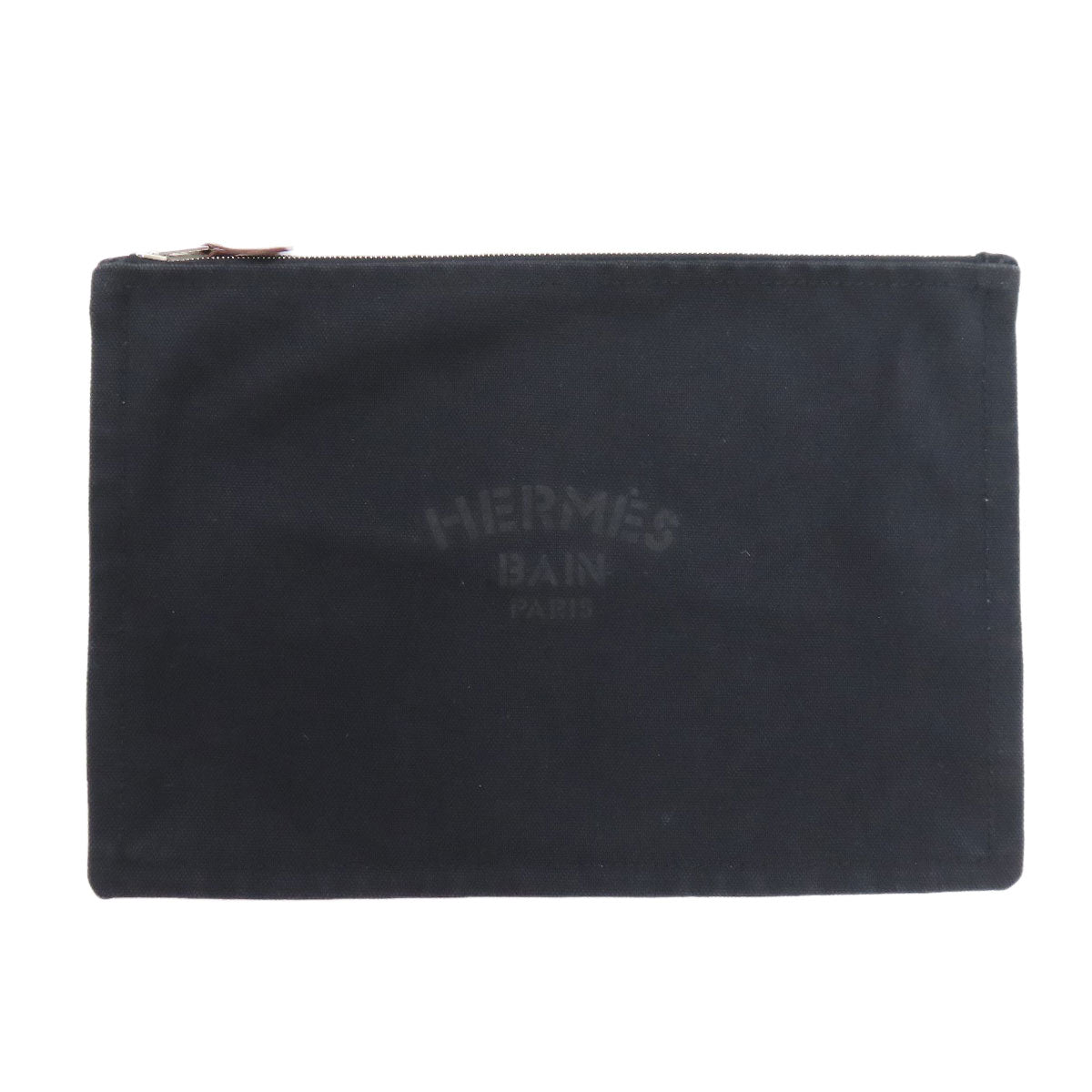 HERMES logo Accessory pouch Cotton Ladies [Used]