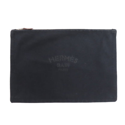 HERMES logo Accessory pouch Cotton Ladies [Used]