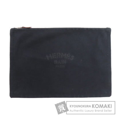 HERMES logo Accessory pouch Cotton Ladies [Used]