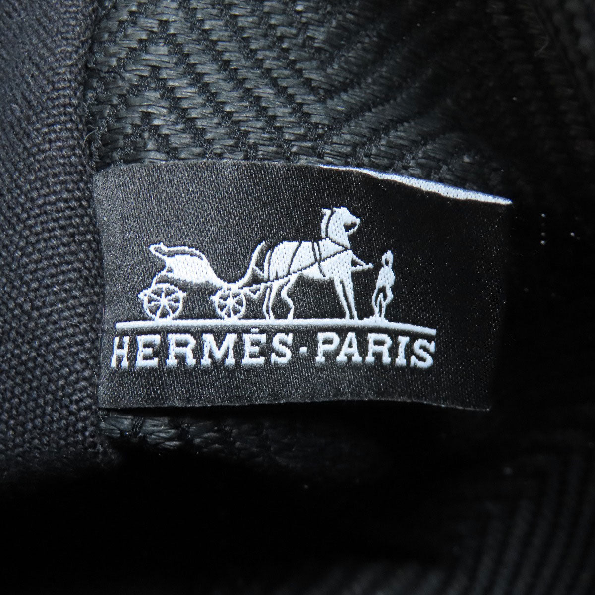 HERMES logo Accessory pouch Cotton Ladies [Used]