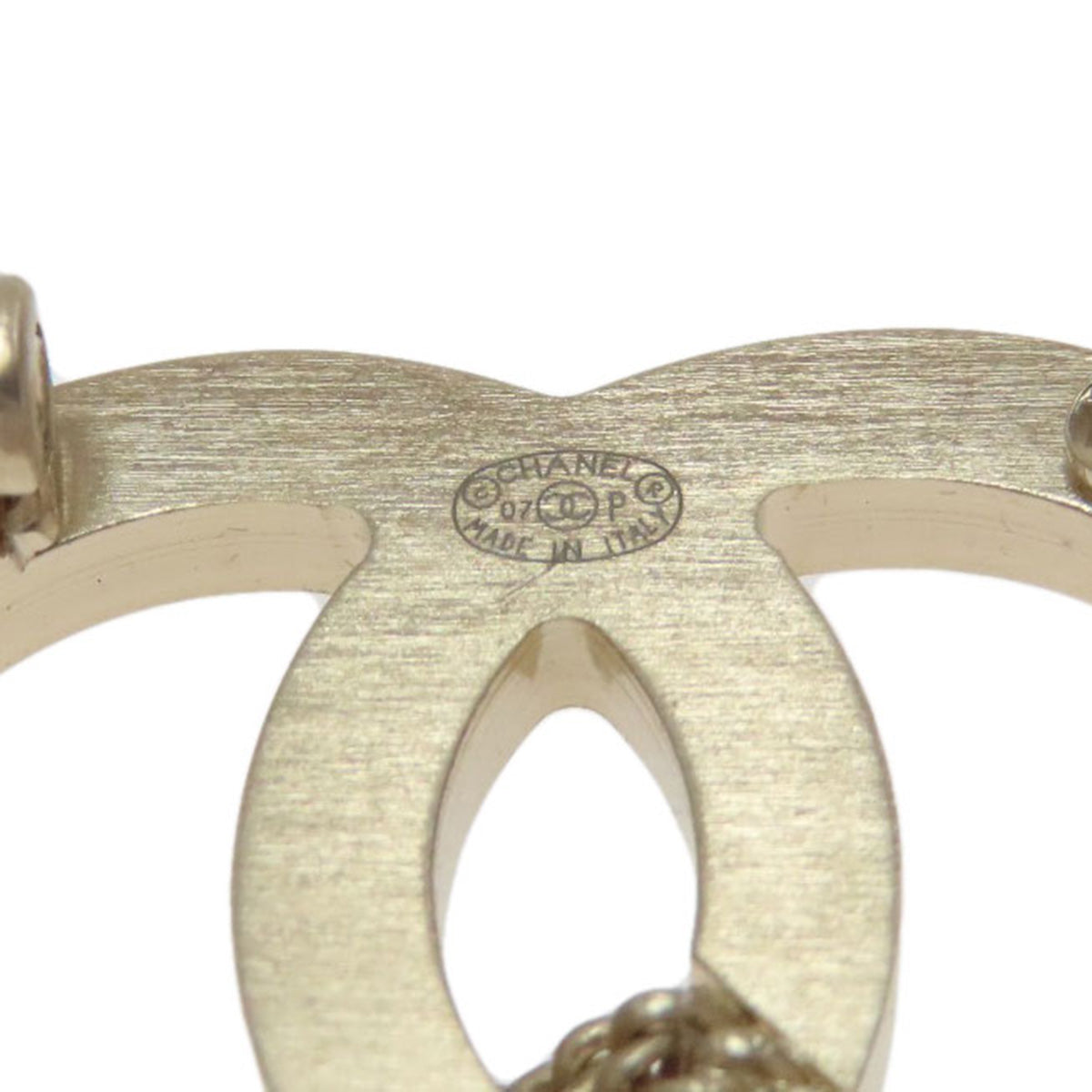 CHANEL COCO Mark Matelasse bag charm Brooch Gold Plated Ladies [Used]