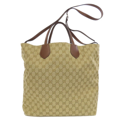 GUCCI 370823 GG pattern reversible 2WAY Tote Bag Canvas Ladies [Used]