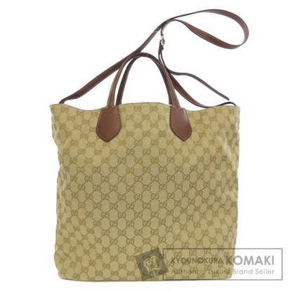 GUCCI 370823 GG pattern reversible 2WAY Tote Bag Canvas Ladies [Used]