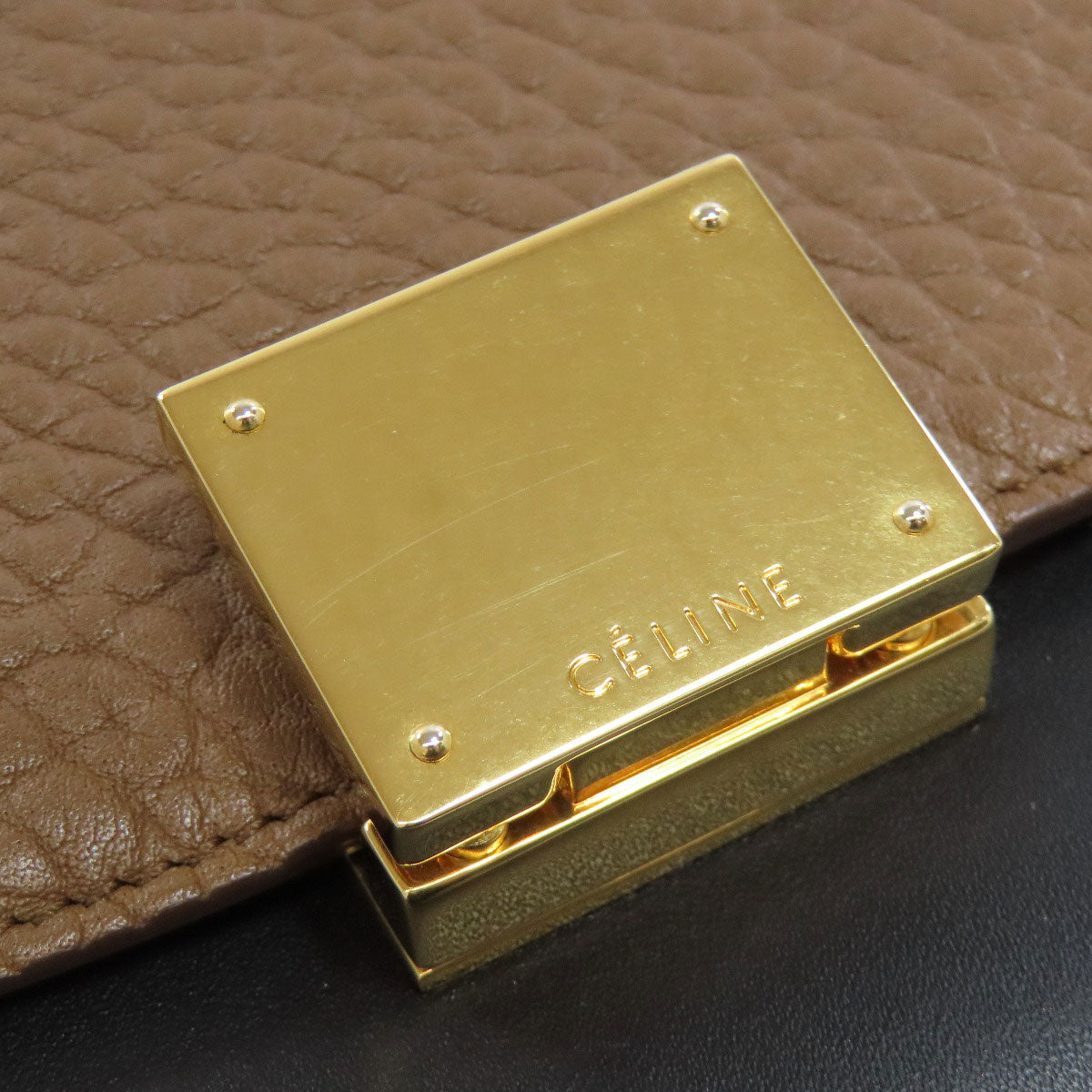 CELINE Trapeze 2WAY Handbag Calf Ladies [Used]