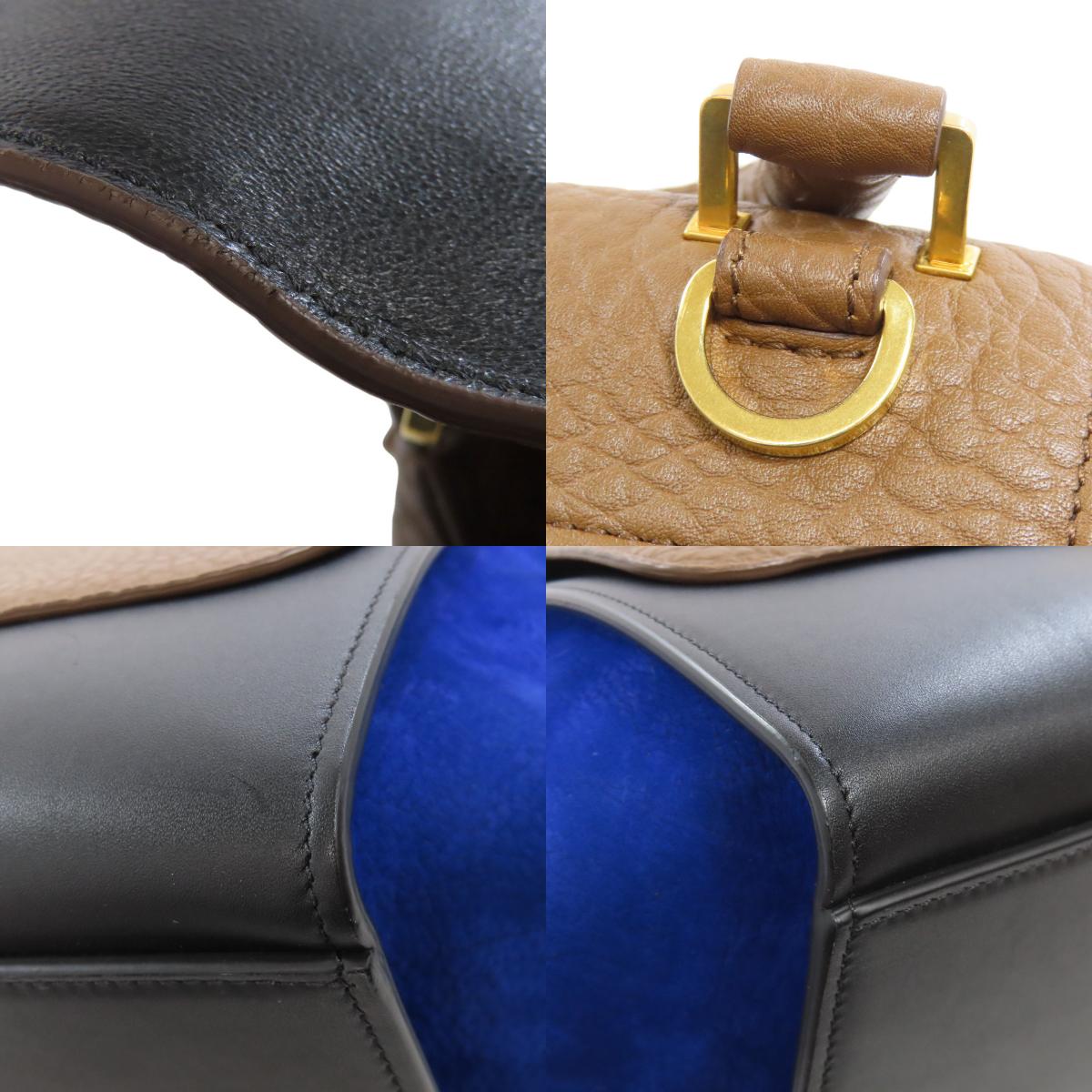 CELINE Trapeze 2WAY Handbag Calf Ladies [Used]