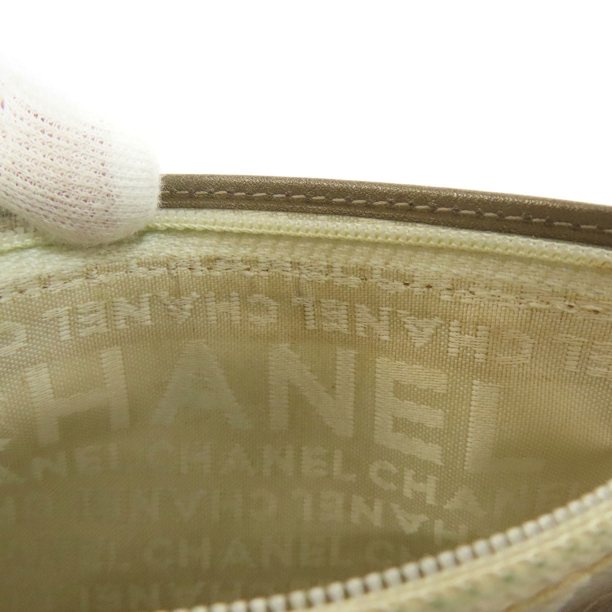 CHANEL CAMBON LINE SilverHardware Bifold Wallet with Coin Pocket Calf Ladies [Used]