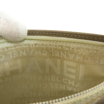 CHANEL CAMBON LINE SilverHardware Bifold Wallet with Coin Pocket Calf Ladies [Used]