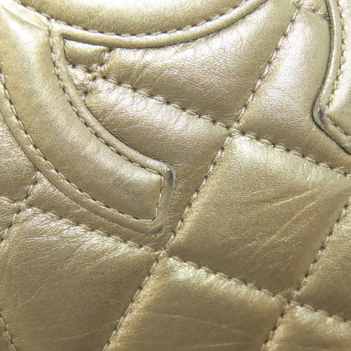 CHANEL CAMBON LINE SilverHardware Bifold Wallet with Coin Pocket Calf Ladies [Used]