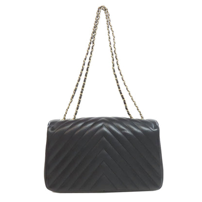 CHANEL ChainShoulder V-stitch GoldHardware Shoulder Bag Lambskin Ladies [Used]