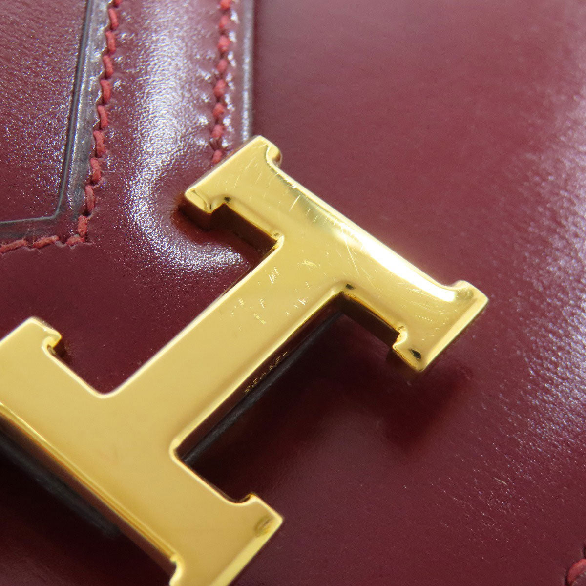HERMES   Shoulder Bag Lidi GoldHardware Box calf Ladies