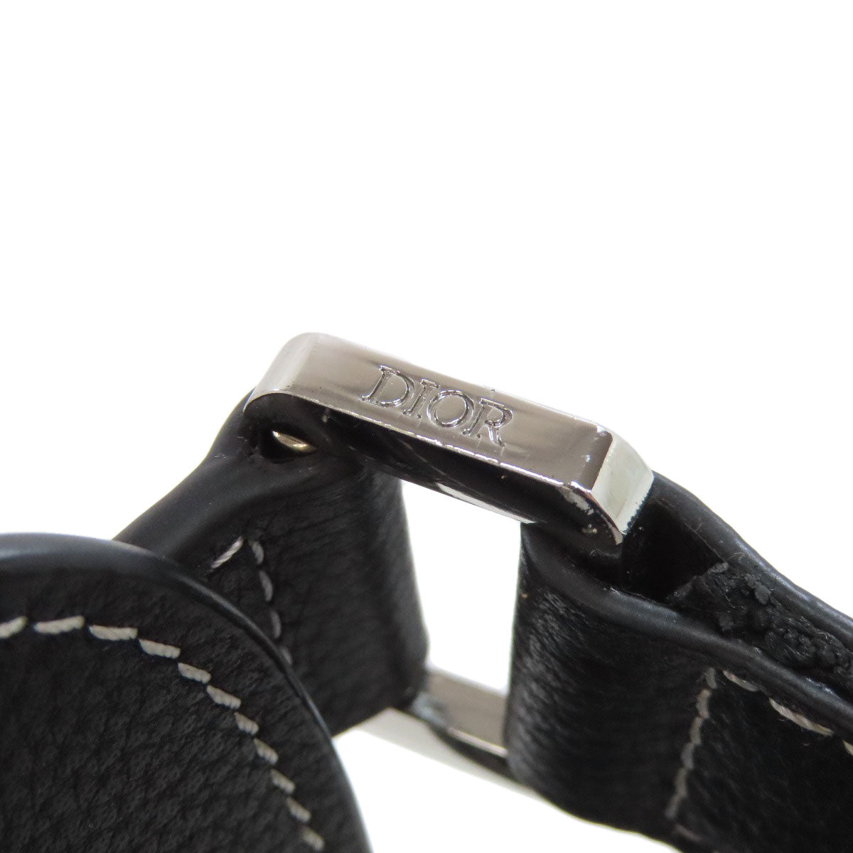 CHRISTIAN DIOR Bee Saddle Shoulder Bag Calf Ladies [Used]