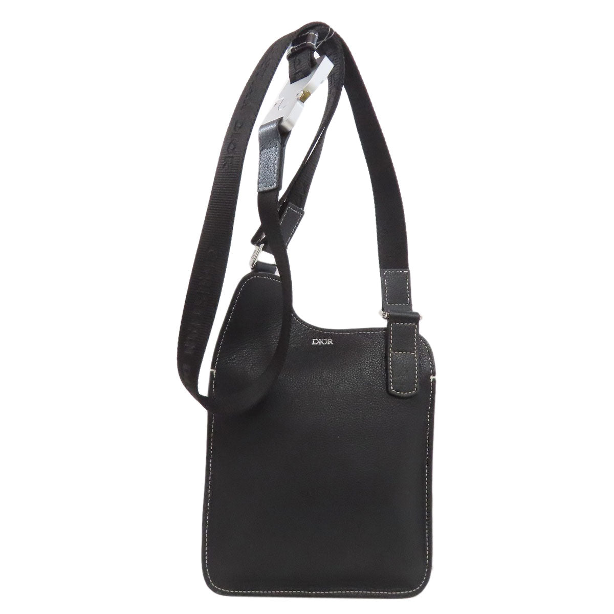 CHRISTIAN DIOR Bee Saddle Shoulder Bag Calf Ladies [Used]