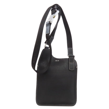 CHRISTIAN DIOR Bee Saddle Shoulder Bag Calf Ladies [Used]