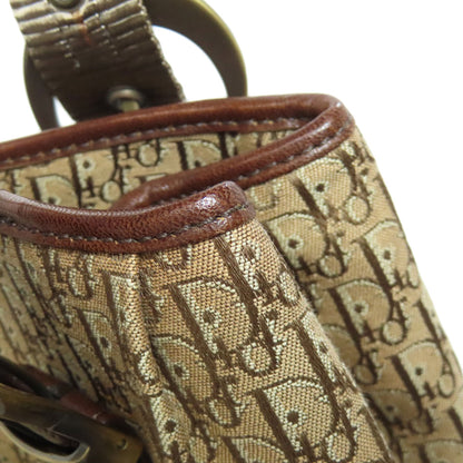CHRISTIAN DIOR Trotter pattern Handbag Canvas Ladies [Used]