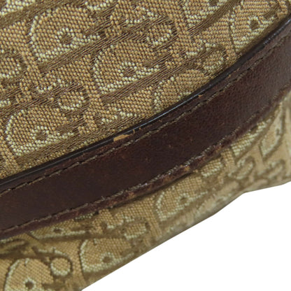CHRISTIAN DIOR Trotter pattern Handbag Canvas Ladies [Used]