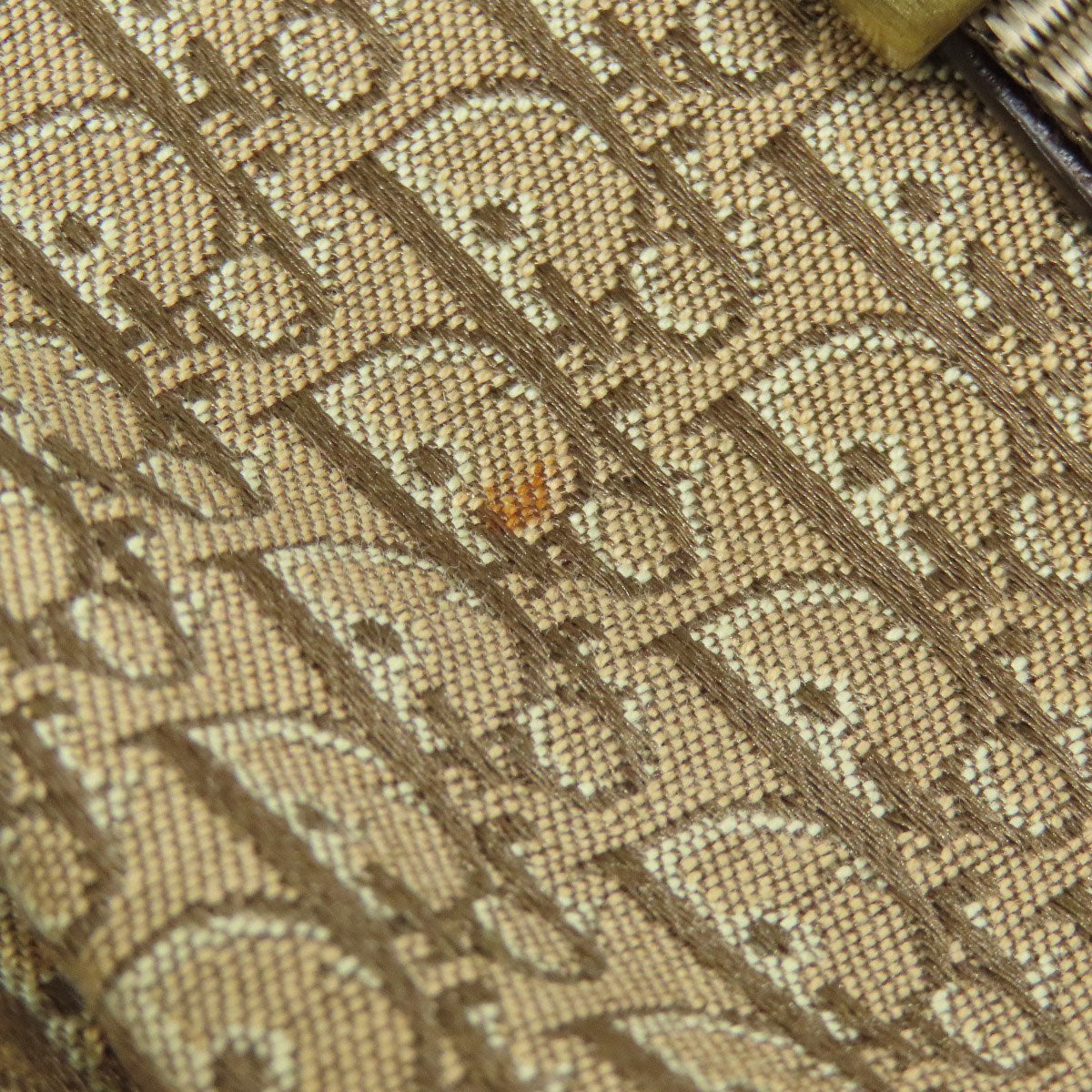 CHRISTIAN DIOR Trotter pattern Handbag Canvas Ladies [Used]