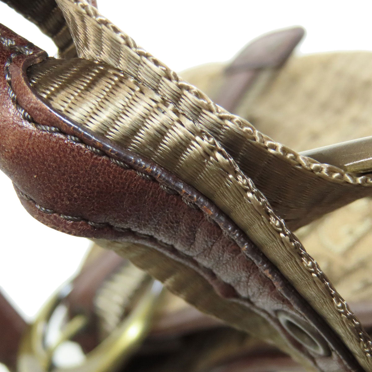 CHRISTIAN DIOR Trotter pattern Handbag Canvas Ladies [Used]