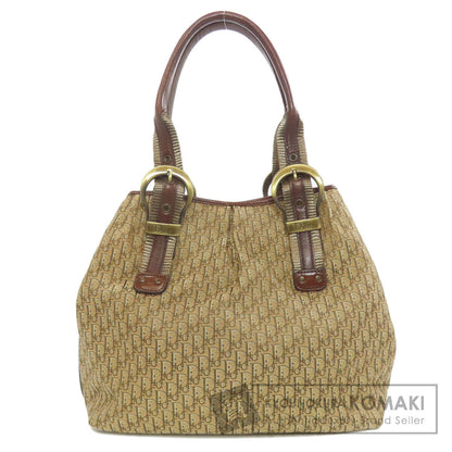 CHRISTIAN DIOR Trotter pattern Handbag Canvas Ladies [Used]