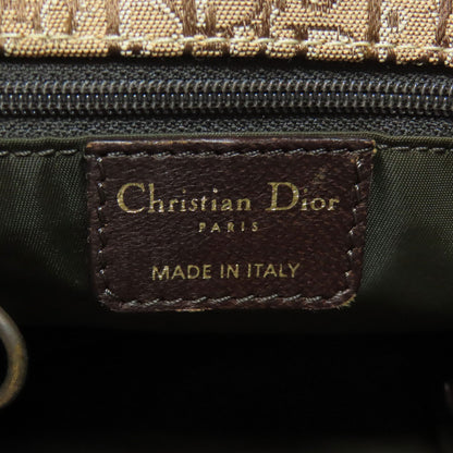 CHRISTIAN DIOR Trotter pattern Handbag Canvas Ladies [Used]