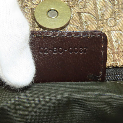 CHRISTIAN DIOR Trotter pattern Handbag Canvas Ladies [Used]