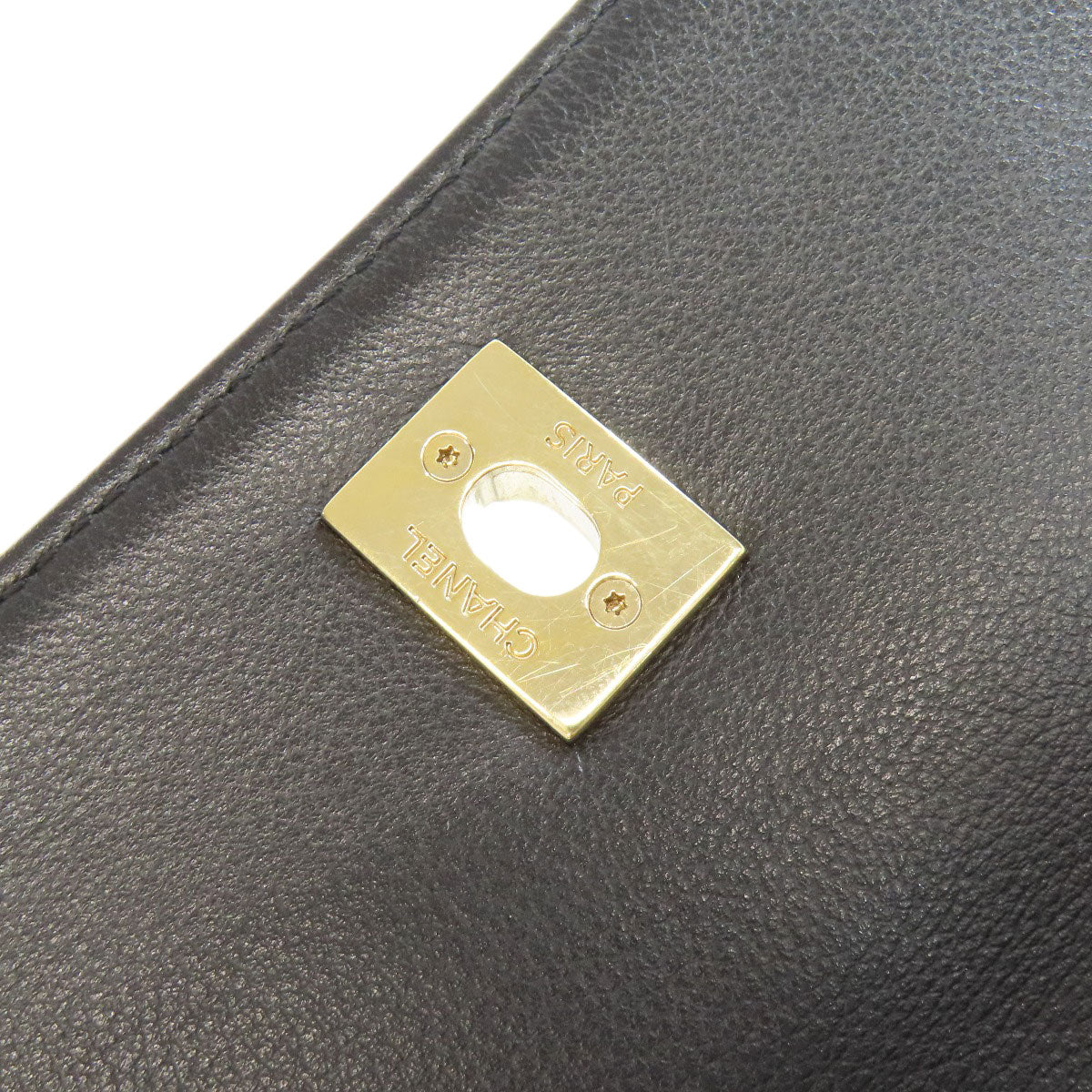 CHANEL V Stitch COCO Mark GoldHardware Backpack Â· Daypack Calf Ladies [Used]