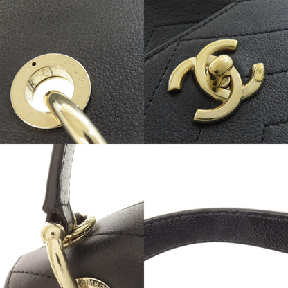 CHANEL V Stitch COCO Mark GoldHardware Backpack Â· Daypack Calf Ladies [Used]