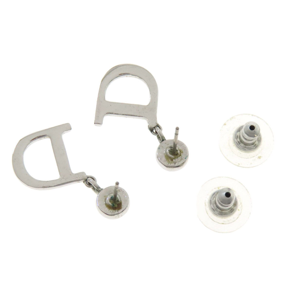 CHRISTIAN DIOR D logo earring Metal Ladies [Used]
