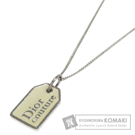 CHRISTIAN DIOR with logo Necklace Metal Ladies [Used]
