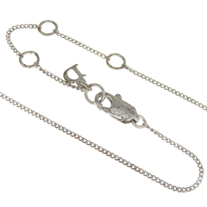 CHRISTIAN DIOR with logo Necklace Metal Ladies [Used]
