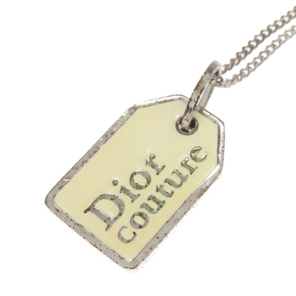 CHRISTIAN DIOR with logo Necklace Metal Ladies [Used]