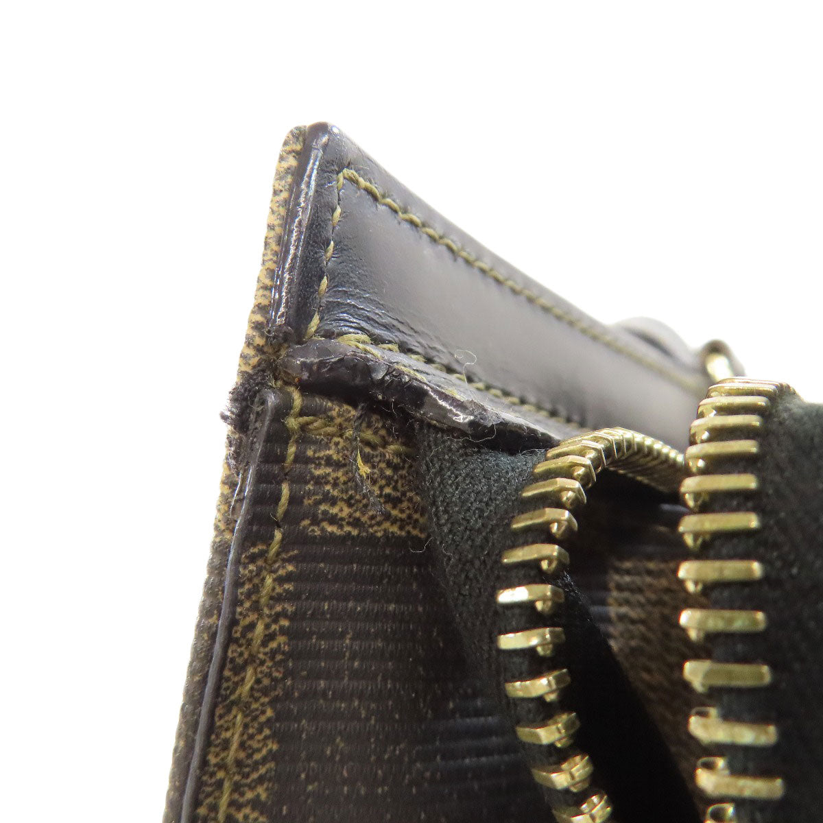 FENDI Checkered pattern 2WAY Handbag PVC Ladies [Used]