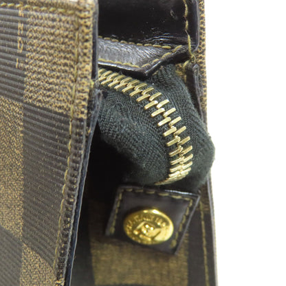 FENDI Checkered pattern 2WAY Handbag PVC Ladies [Used]