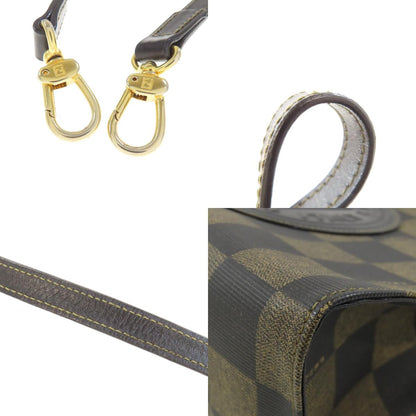 FENDI Checkered pattern 2WAY Handbag PVC Ladies [Used]