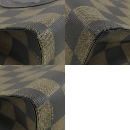 FENDI Checkered pattern 2WAY Handbag PVC Ladies [Used]