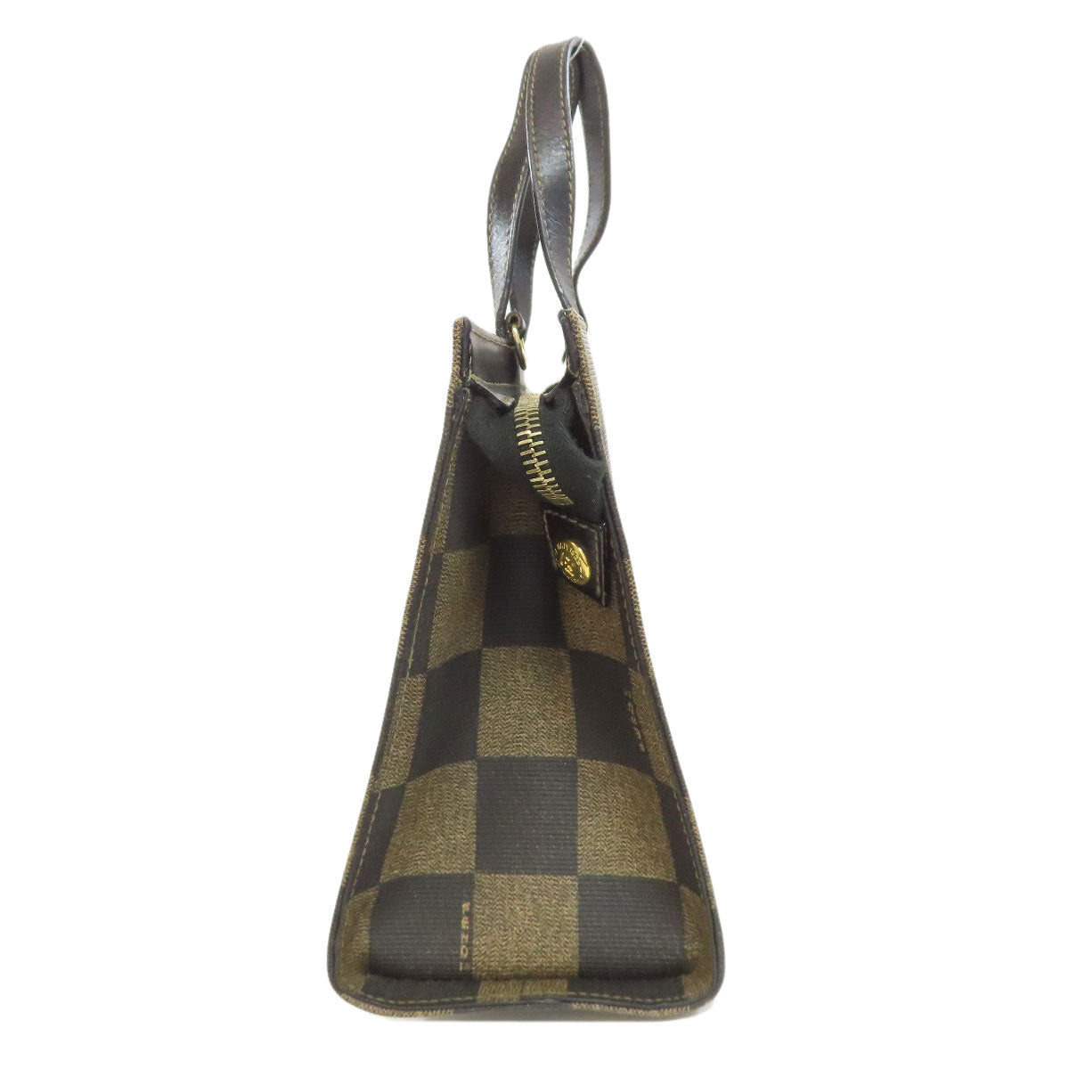 FENDI Checkered pattern 2WAY Handbag PVC Ladies [Used]