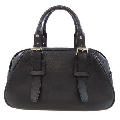 BURBERRY logo Handbag Leather Ladies [Used]