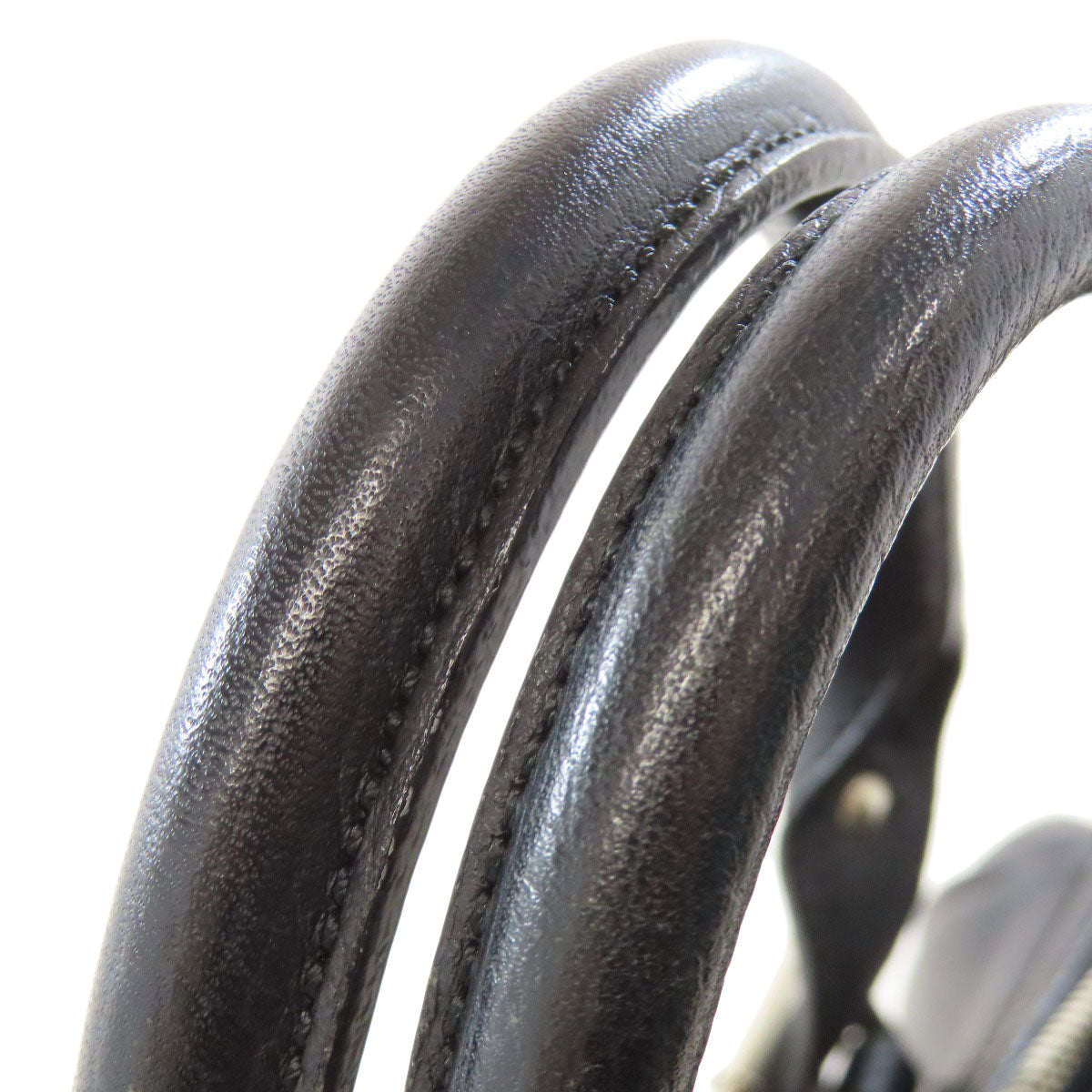 BURBERRY logo Handbag Leather Ladies [Used]