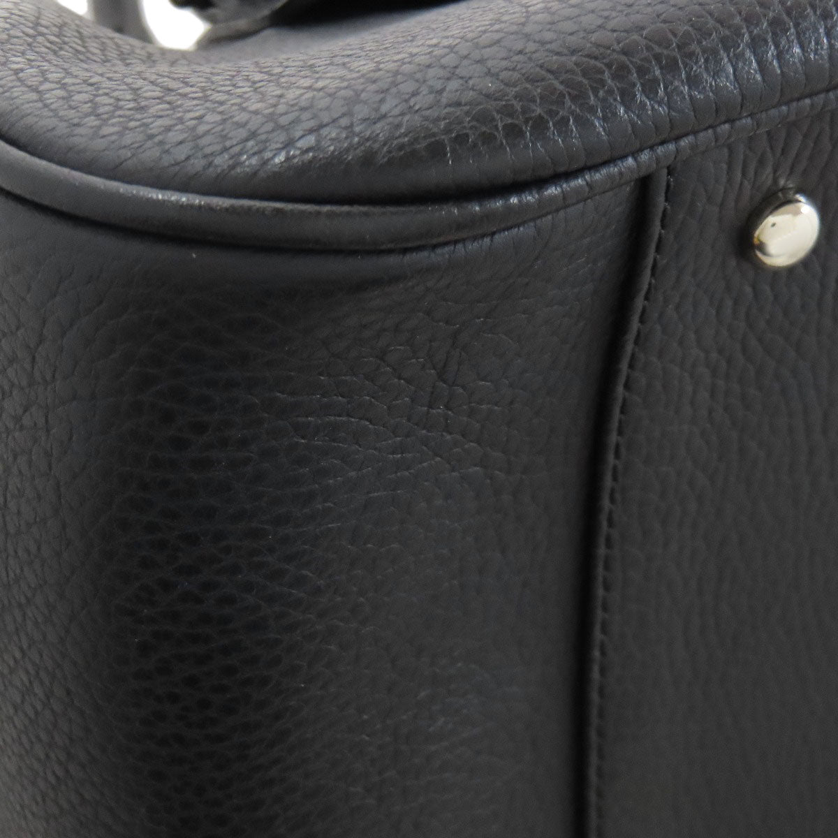 BURBERRY logo Handbag Leather Ladies [Used]