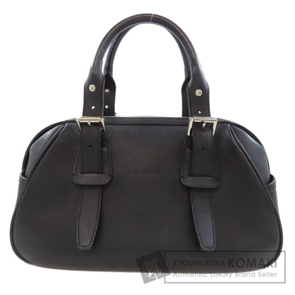 BURBERRY logo Handbag Leather Ladies [Used]