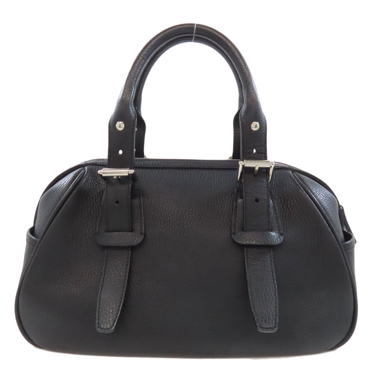 BURBERRY logo Handbag Leather Ladies [Used]