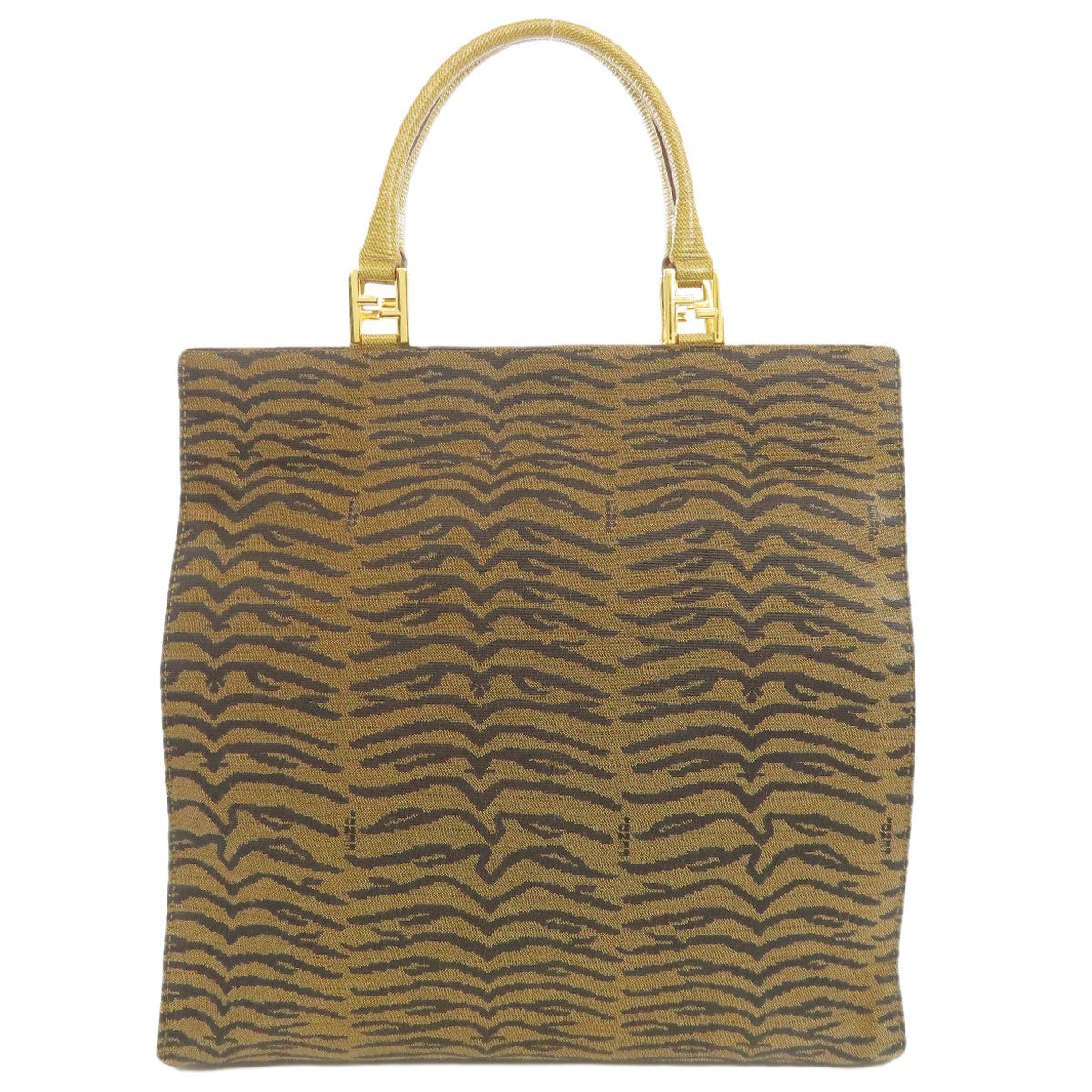 FENDI Tiger pattern Handbag Canvas Ladies [Used]