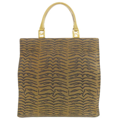 FENDI Tiger pattern Handbag Canvas Ladies [Used]
