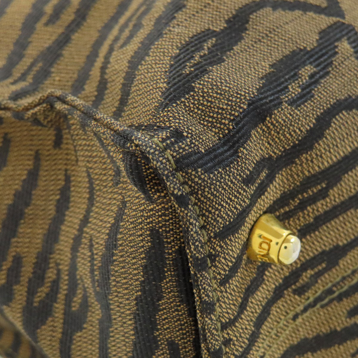 FENDI Tiger pattern Handbag Canvas Ladies [Used]